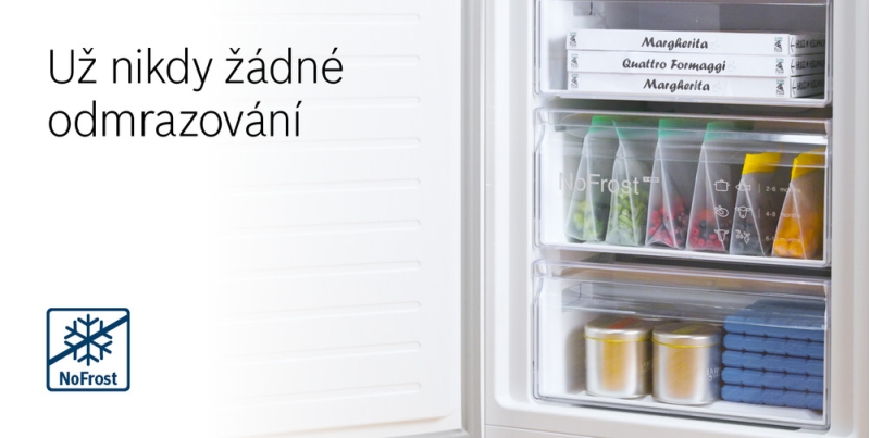 Chladnička s mrazničkou Bosch Serie 4 KGN36VWED bílá - obrázek č. 3