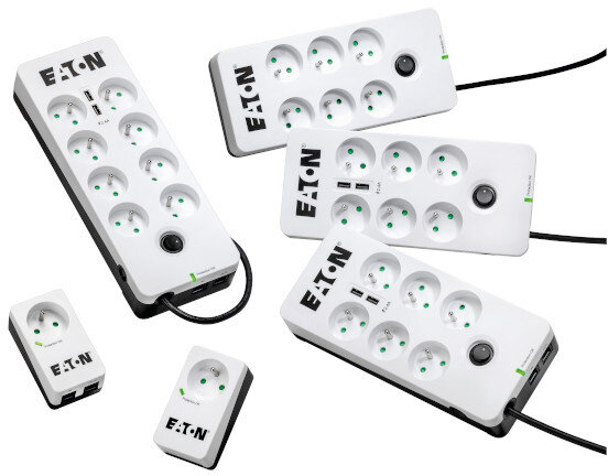 Eaton Protection Box 6 USB FR, 6x zásuvka, 10A, 2xUSB - obrázek č. 0