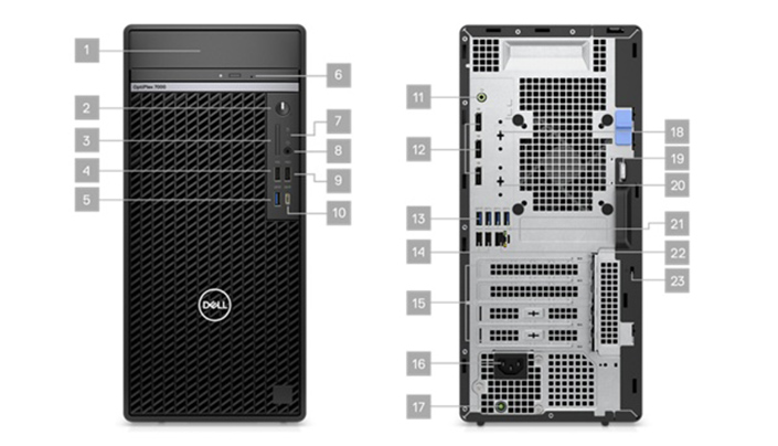 Dell OptiPlex 7000 MT, černá (9YNYN) - obrázek č. 5