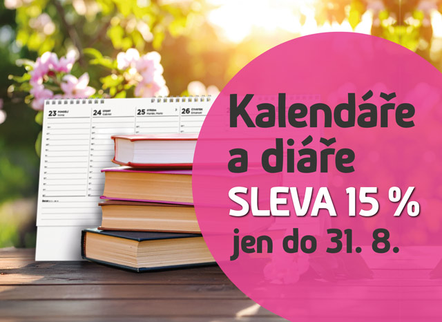 Akční letní ceny kalendářů a diářů